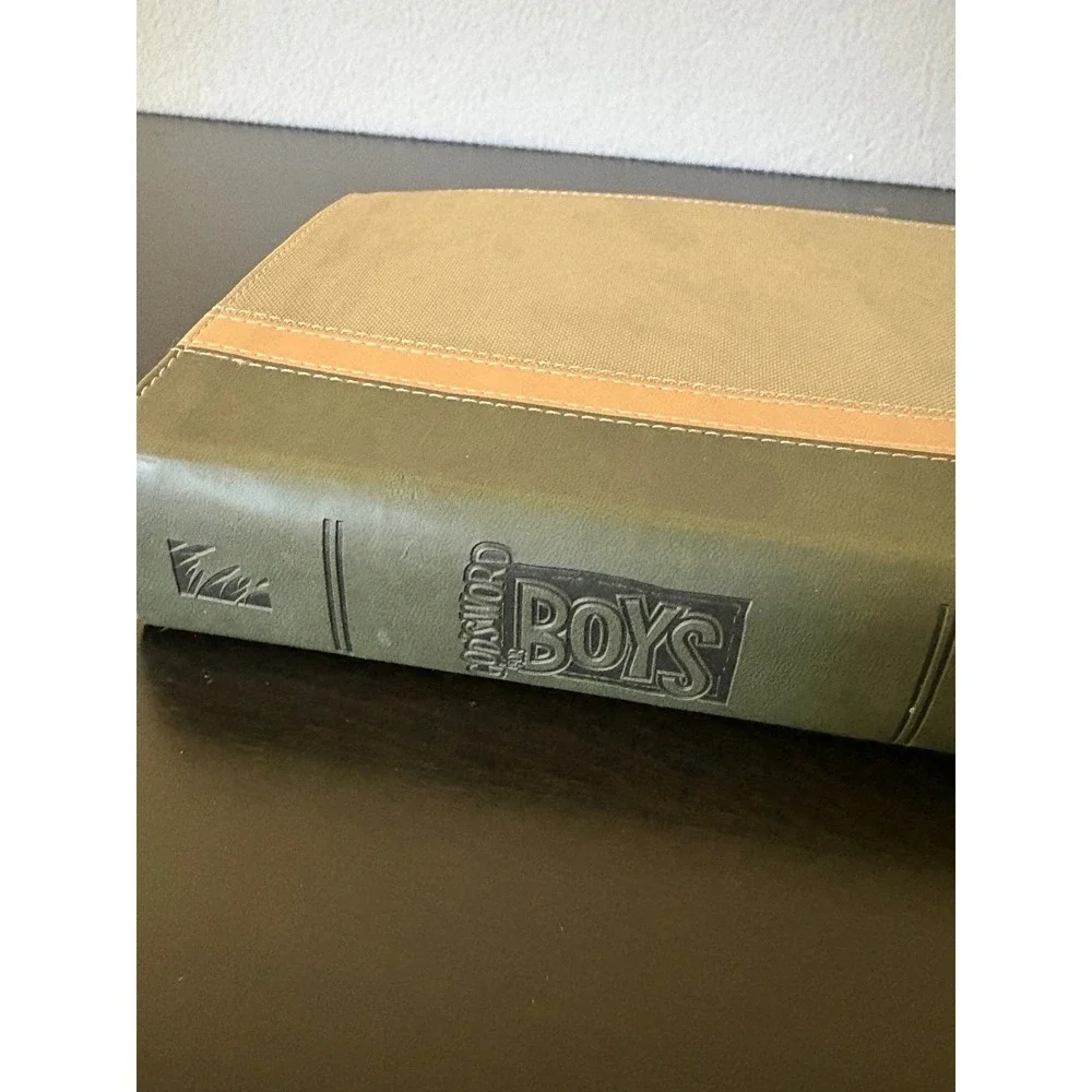 God's Word for Boys Bible 2010 Baker Publishing Group Green/Beige Canvas Leather